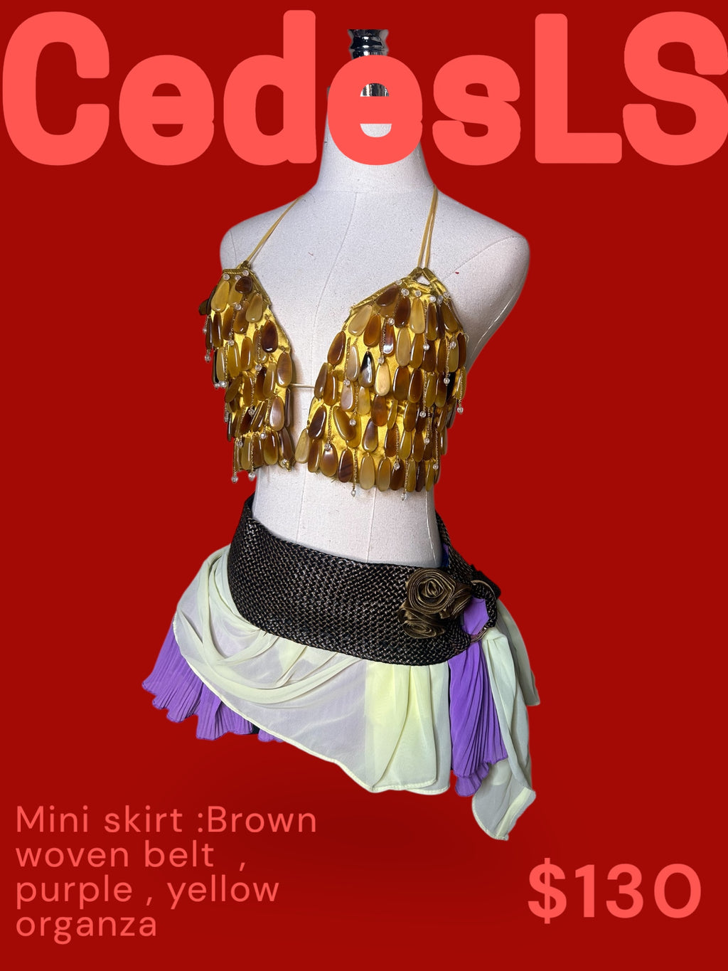 Pleated and draped